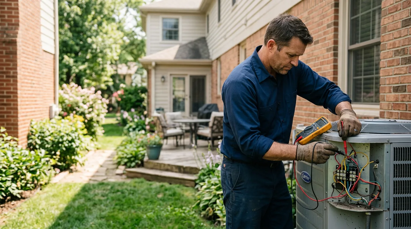 HVAC technician working near Kingston, WI